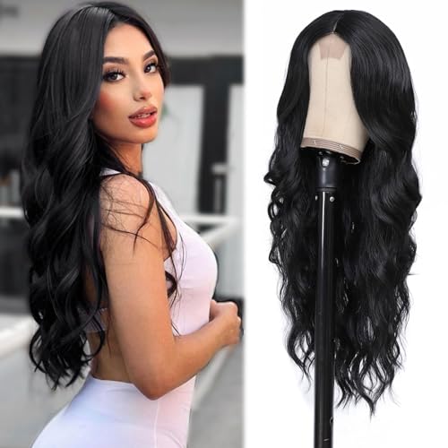 Arwin Black Wavy Long Wig 
