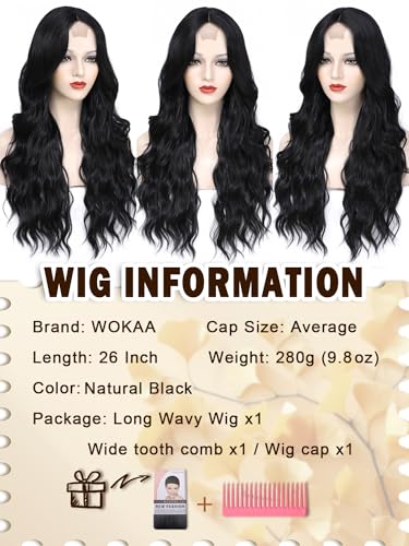 Arwin Black Wavy Long Wig 