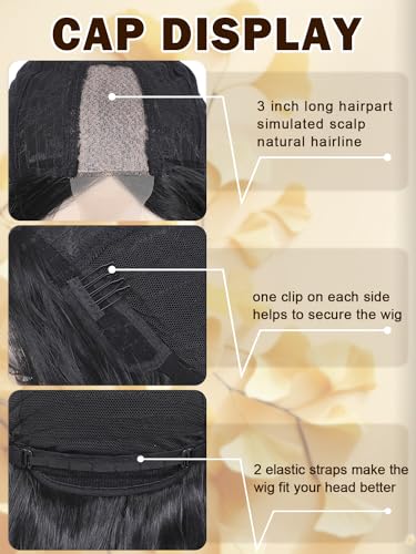 Arwin Black Wavy Long Wig 