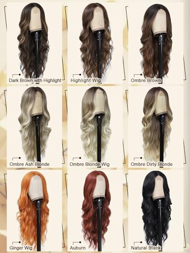 Arwin Black Wavy Long Wig 