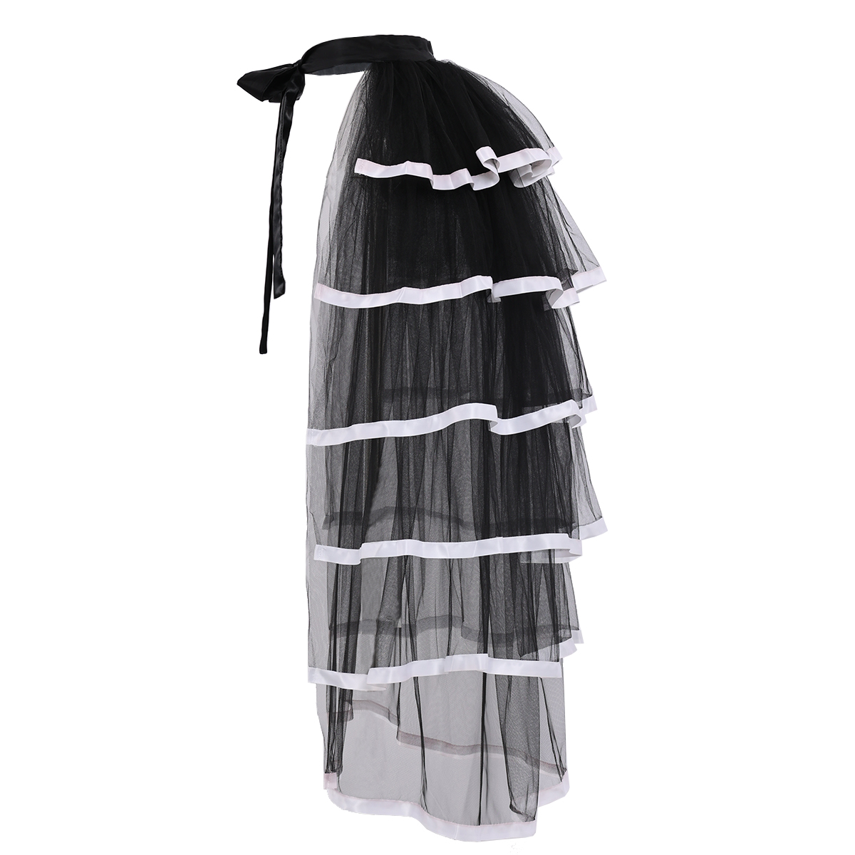 Gothic Steampunk Ruffled Tie-up Tutu Fantasy Skirt