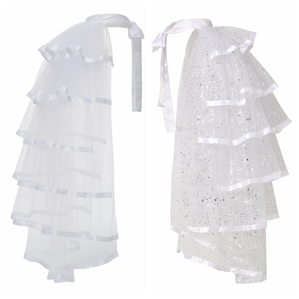 Gothic Steampunk Ruffled Tie-up Tutu Fantasy Skirt