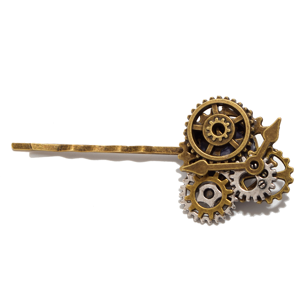 Steampunk Gear Hair Clips for Women and Girls