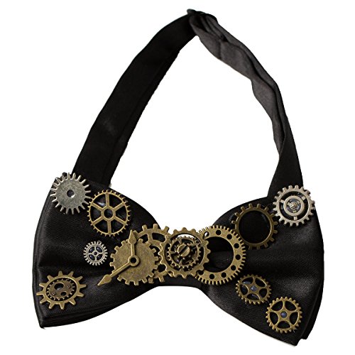 Steampunk Gears Bowtie for Retro Costume Style