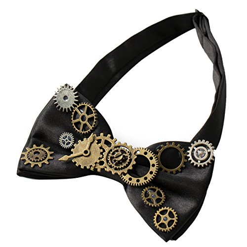 Steampunk Gears Bowtie for Retro Costume Style