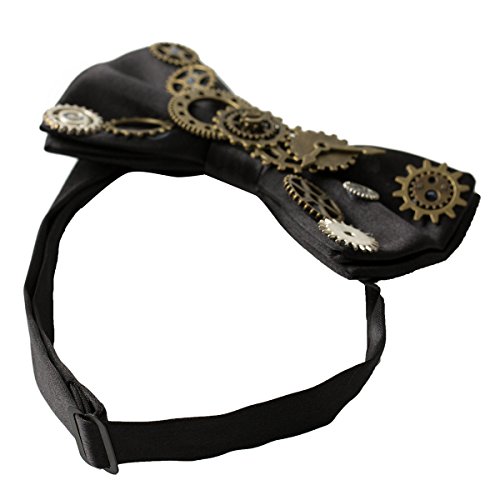 Steampunk Gears Bowtie for Retro Costume Style