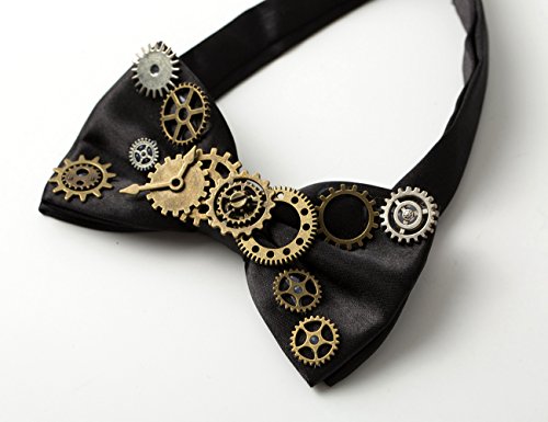 Steampunk Gears Bowtie for Retro Costume Style