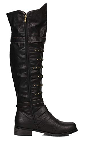 Men's Steampunk Costume Boots - Combat Shoes, Black