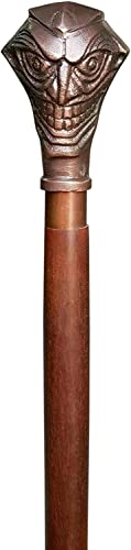 Copper Antique Joker Head Walking Stick, Handcrafted Cane