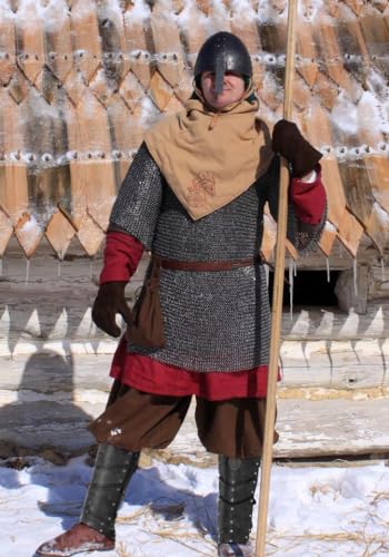 Black Faux Leather Medieval Leg Armor Boot Covers