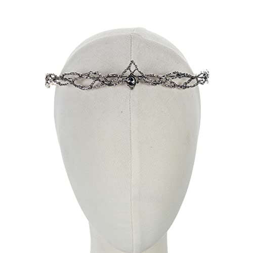 Fairy Rhinestone Circlet Crown with Elf Ears