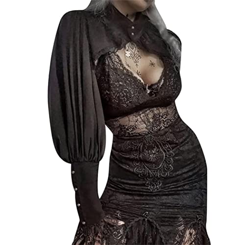 Gothic Victorian Bishop Sleeve Arm Sleeves for Women