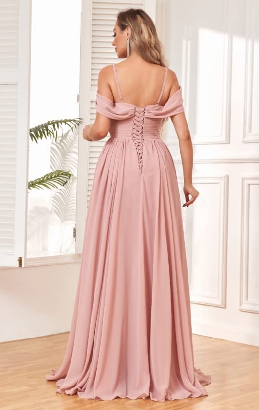 Sage Green Off-Shoulder Dress with Pockets