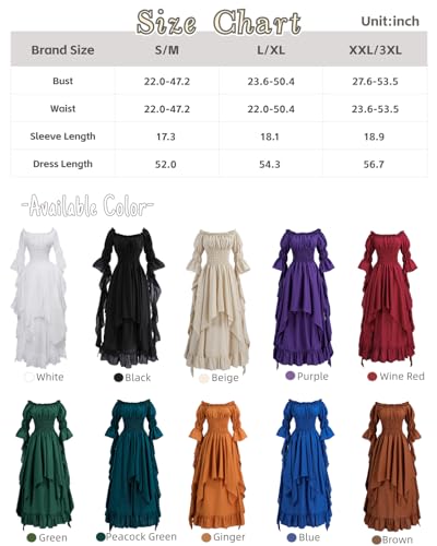 Victorian Gothic Witch Dress in Klein Blue, L/XL