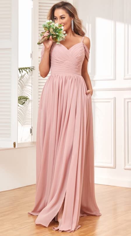 Sage Green Off-Shoulder Dress with Pockets