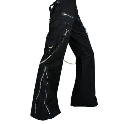 Black Rhinestone Chains for Emo Gothic Pants - XL