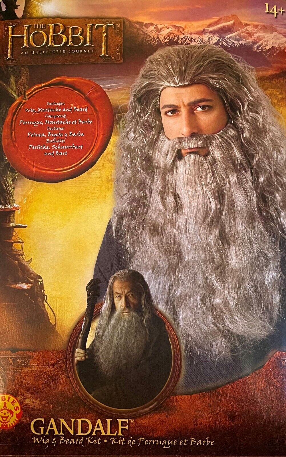 Gandalf Beard Kit - The Hobbit Fantasy Costume