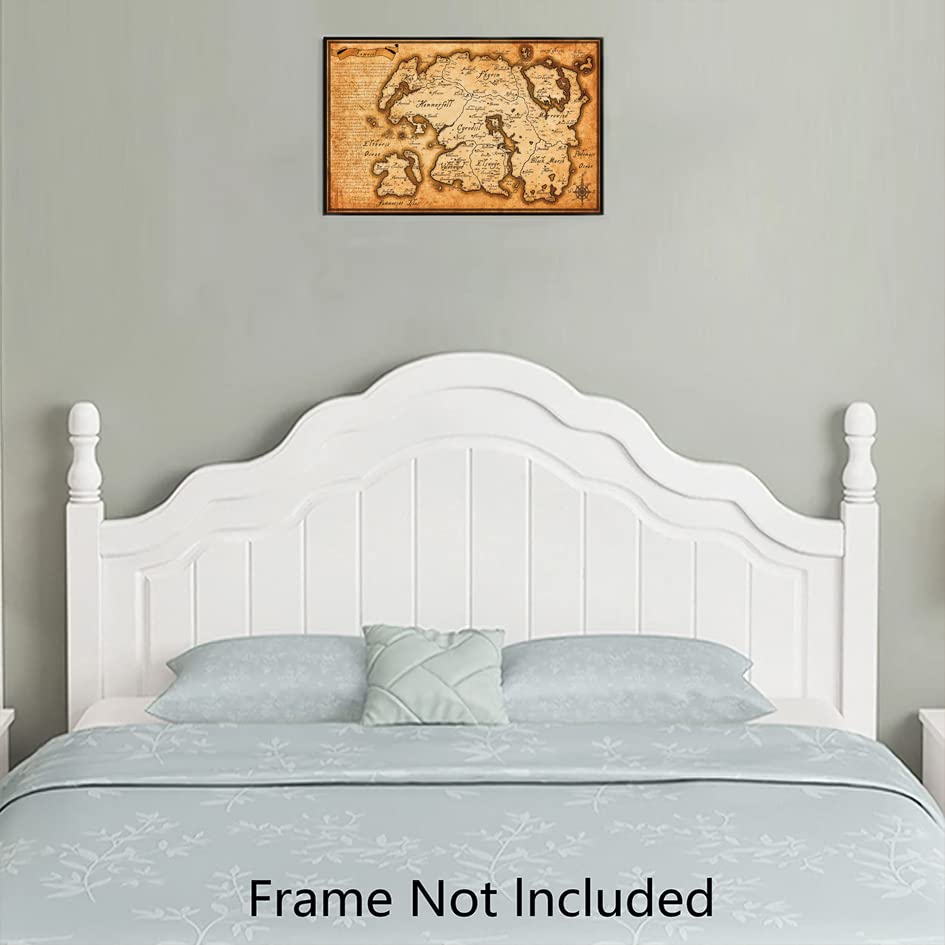 XIHOO Elder Scrolls Tamriel Map Poster 12"x18