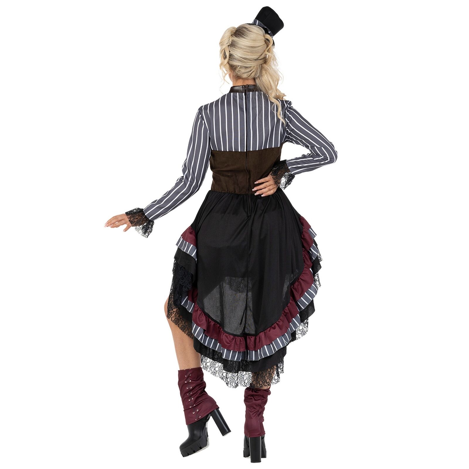 Deluxe Steampunk Costume & Hat Gothic Victorian Outfit