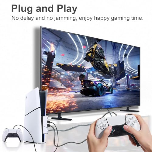 PS5 Slim USB Hub Charger Adapter, High-Speed
