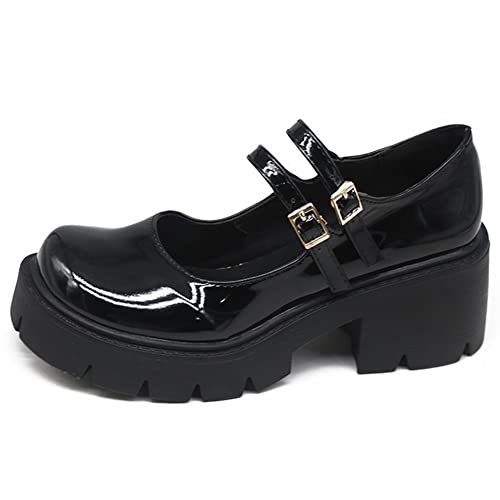 SO SIMPOK Gothic Platform Mary Jane Ankle Pumps