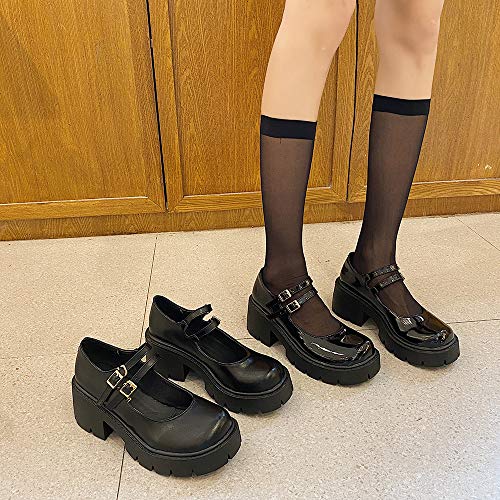SO SIMPOK Gothic Platform Mary Jane Ankle Pumps