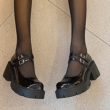 SO SIMPOK Gothic Platform Mary Jane Ankle Pumps