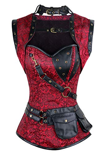 Steampunk Corset Top with Jacket & Belt