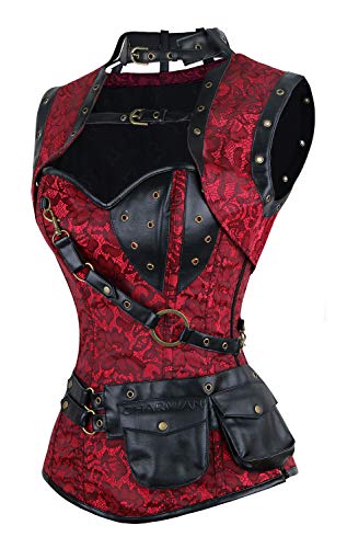 Steampunk Corset Top with Jacket & Belt