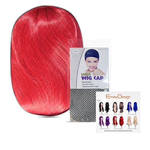  Wavy Red Cosplay Wig 28"