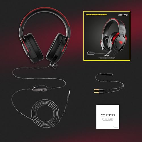 Gaming Headset with Mic for PC, PS5