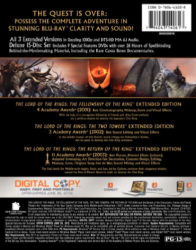 The Lord of the Rings Extended Edition Trilogy Blu-ray
