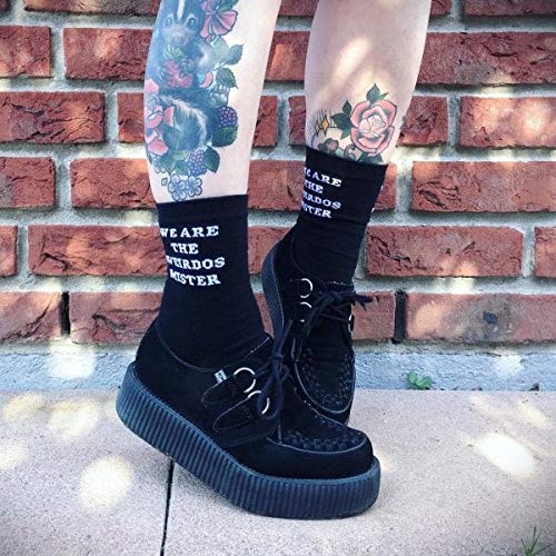 Black Suede Lace-Up Viva Mondo Creepers Platform Shoes