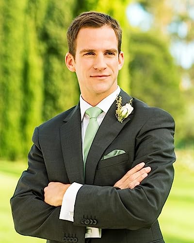 Mint Green Silk Tie Set for Men - Formal Wear