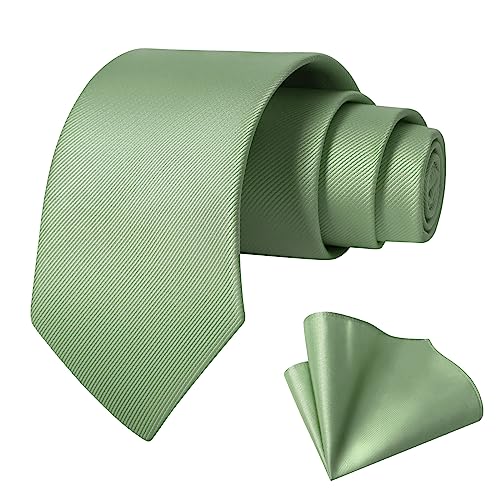 Mint Green Silk Tie Set for Men - Formal Wear