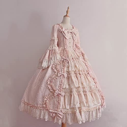 Elegant Princess Swing Maxi Ball Gown in Pink