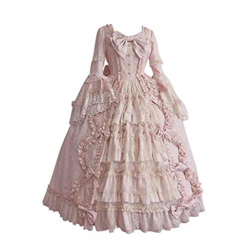 Elegant Princess Swing Maxi Ball Gown in Pink