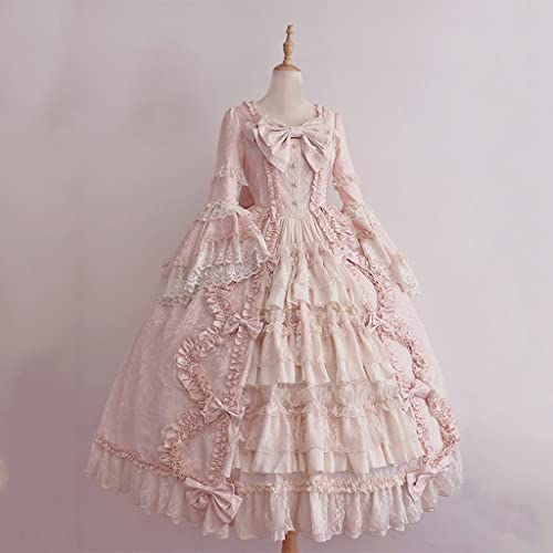 Elegant Princess Swing Maxi Ball Gown in Pink