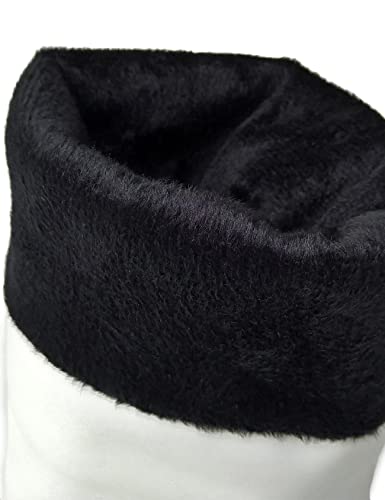 White Faux Leather Knee High Slouch Boots - Princess Leia