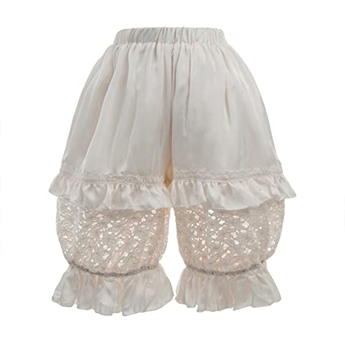 Fantasy Steampunk Lace Ruffled Bloomer Shorts S/M