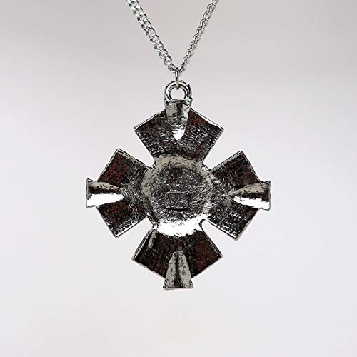 Red Cabochon Medallion Pendant Necklace for Medieval Renaissance