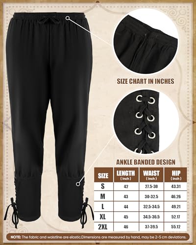 Men's Renaissance Pirate Costume Set for Cosplay