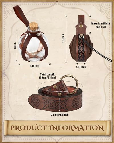 Men's Renaissance Pirate Costume Set for Cosplay