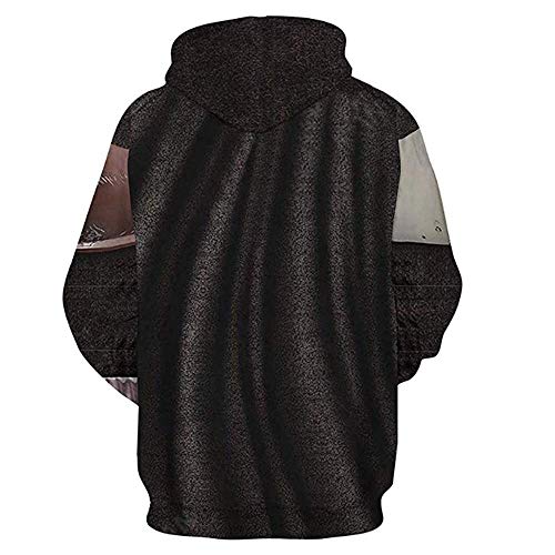 Mandalorian Hoodie Cosplay Costume 3D Pullover Zip Jacket