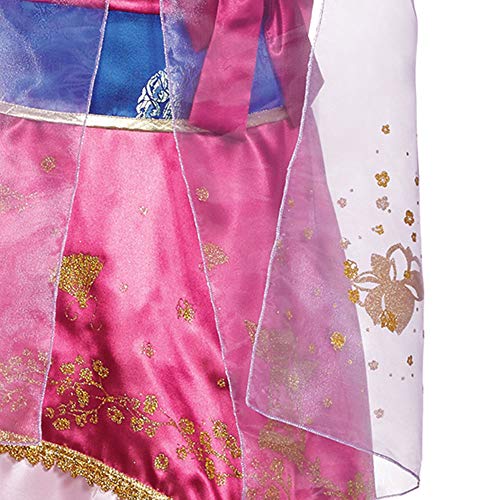 Mulan Deluxe Adult Costume, Pink, X-Large Size