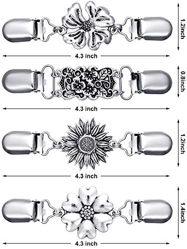 Vintage Cardigan Collar Clips - 4 Styles for Women