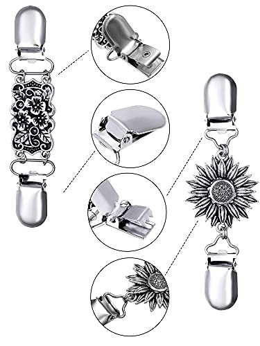 Vintage Cardigan Collar Clips - 4 Styles for Women