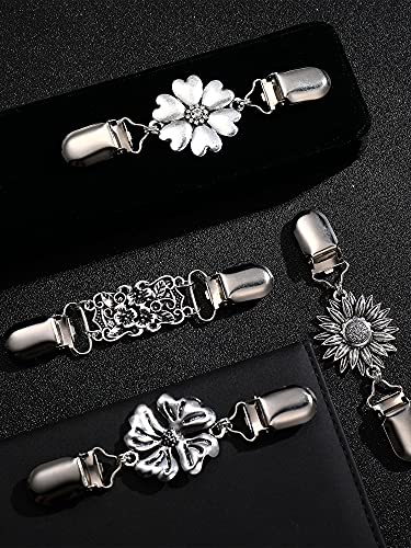 Vintage Cardigan Collar Clips - 4 Styles for Women