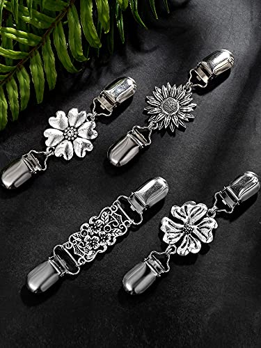 Vintage Cardigan Collar Clips - 4 Styles for Women