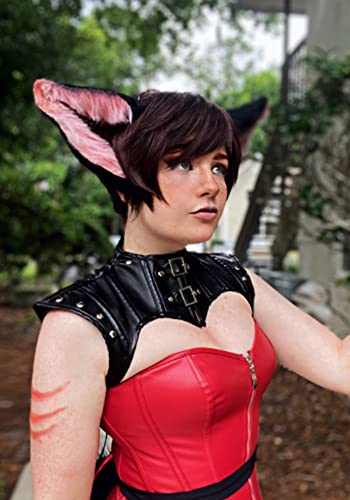 KUOIN Gothic Shoulder Armor Harness Leather Steampunk Costume